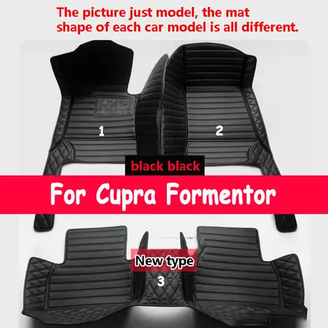 Non-hybrid Vehicle Car Floor Mats For Cupra Formentor 2021~2023 Waterproof Protective Pads Carpet Car Mats Floor Car Accessories
