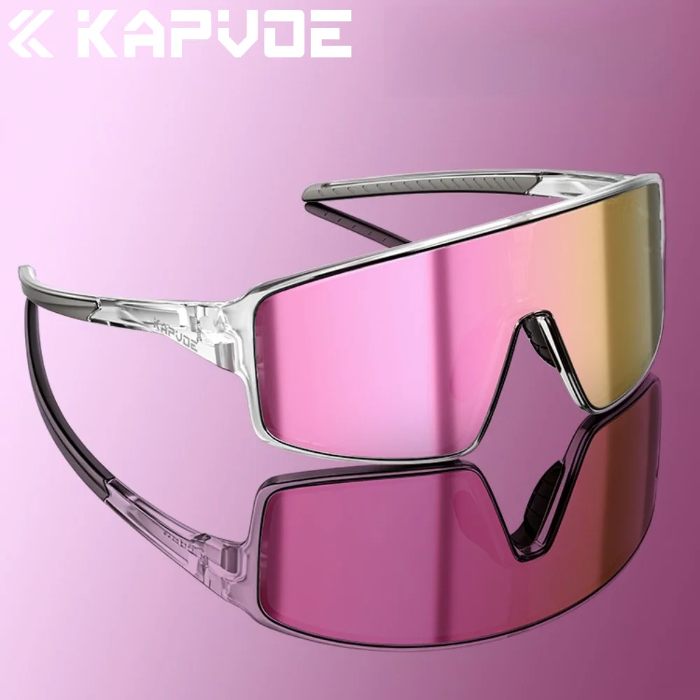 2026 NEUE Kapvoe Radfahrbrille Photochrome Wanderbrille Sonnenbrille für Männer Frauen Straßen-MTB-Mountainbike-Brille Laufbrille