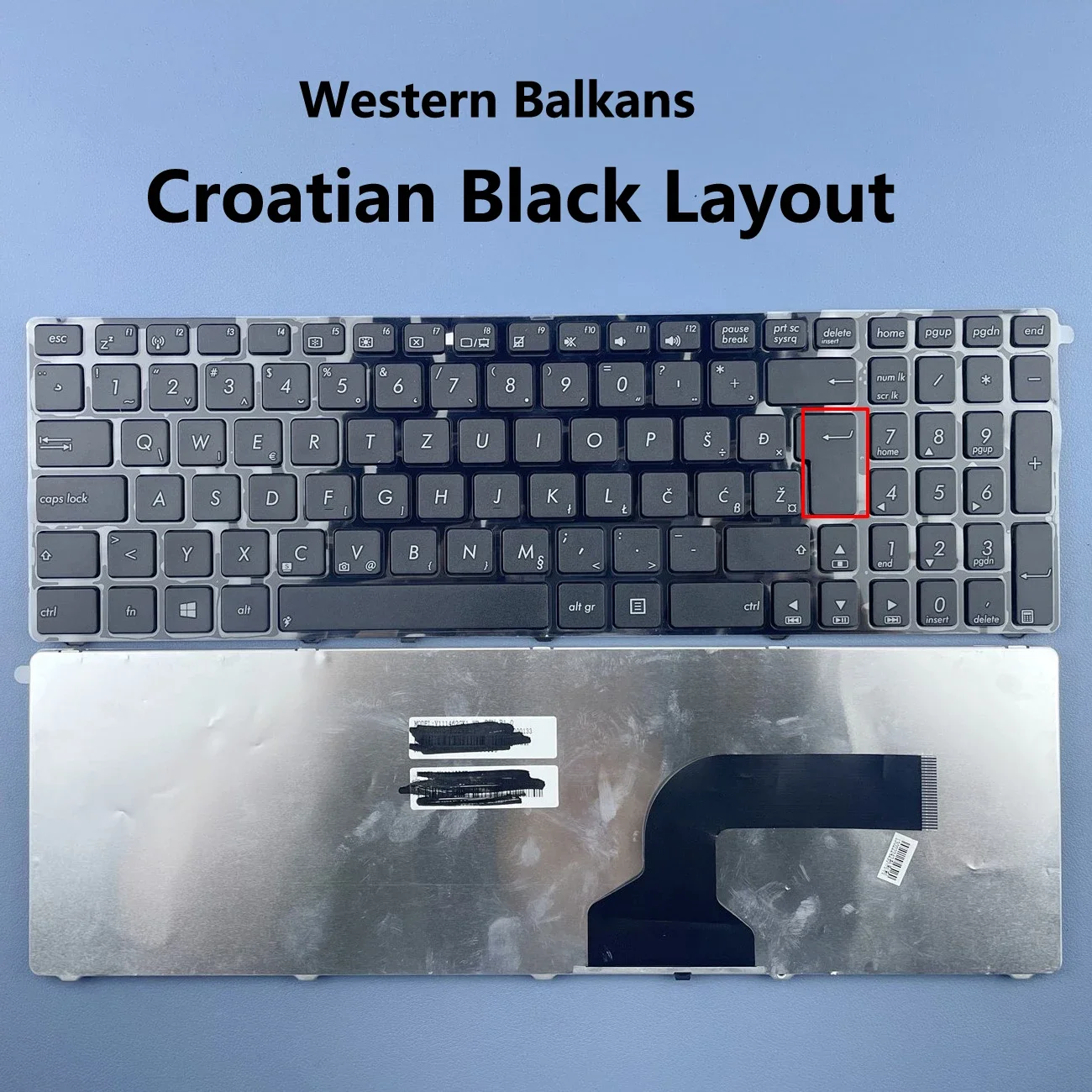 Slovenia Laptop Keyboard For ASUS N53, K53s, K52, X61, N61, G60, G51, G53, UL50, P53 Series Western Balkans