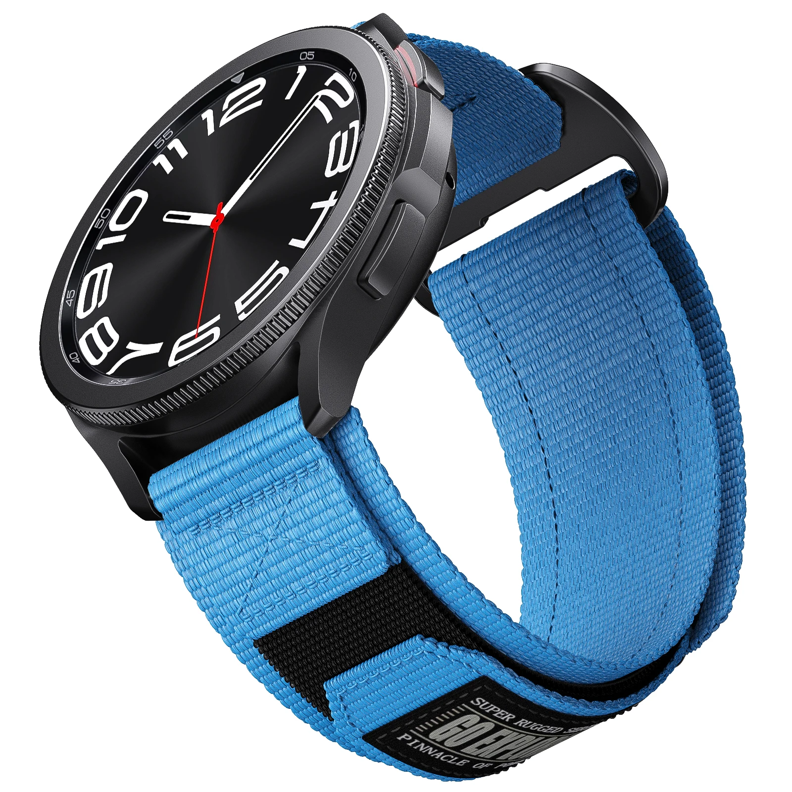 20mm Nylon Watch Strap for Garmin Vivoactive 6/5/3, Forerunner 245/645/158/165/55/570-42mm, Sport Velcro Band for Venu/Venu SQ view 3