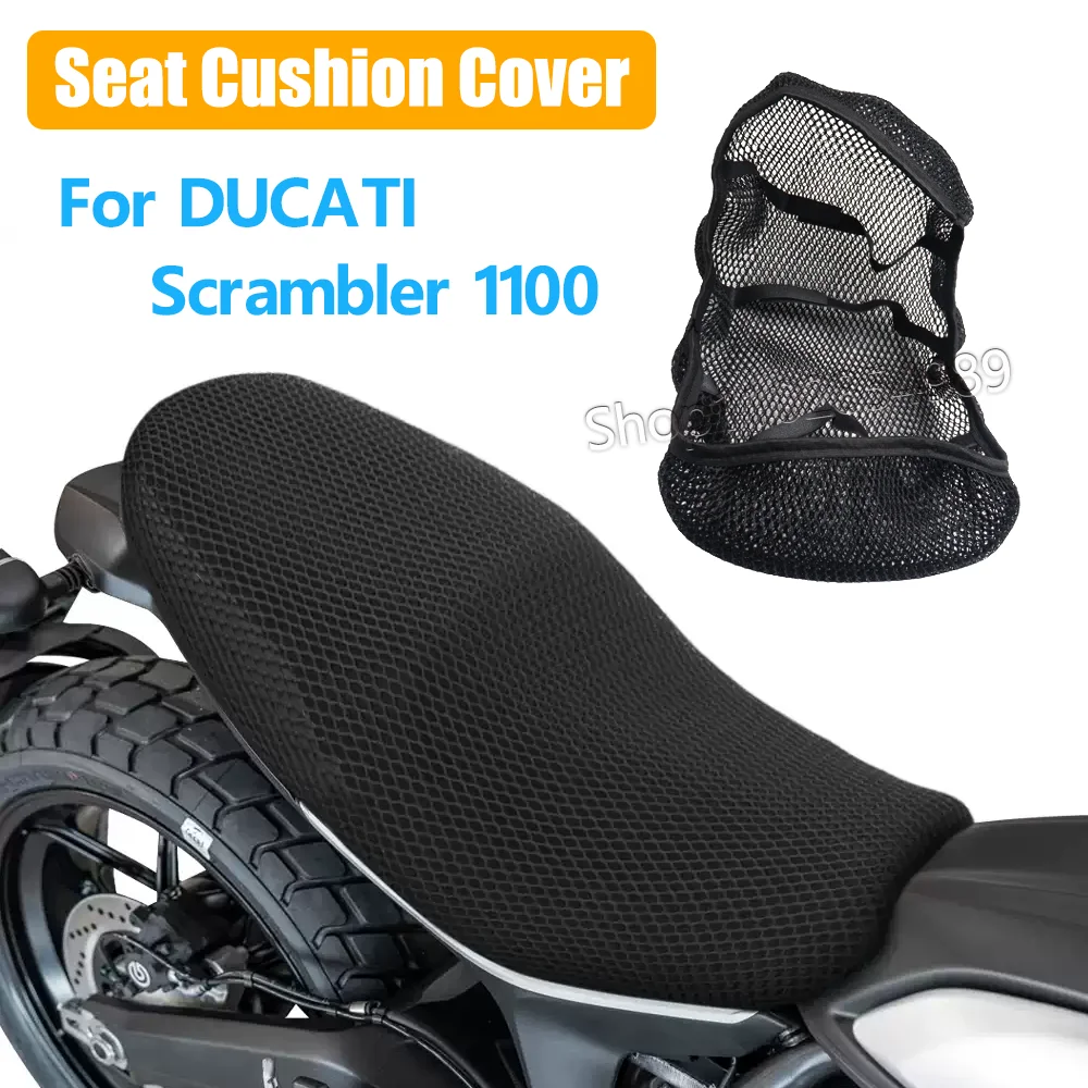 For DUCATI Scrambler 1100 Motorcycle Accessories SCRAMBLER1100 3D Mesh Fabric Cushion Breathable Protection Seat Cover