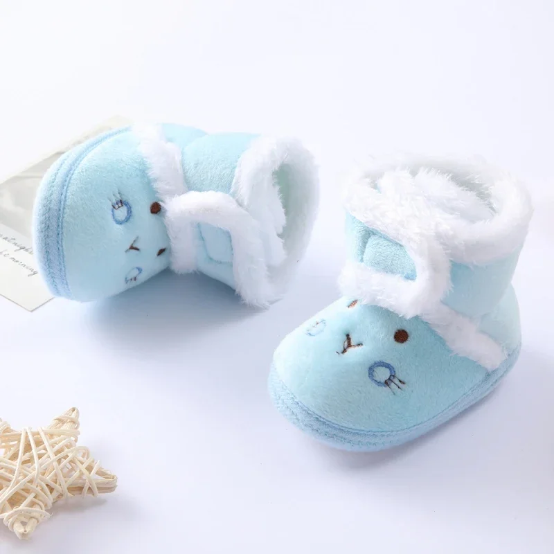 Winter Warm Baby Girls Boots Newborn Toddler Boots 1 Year baby Girls Boys Shoes Soft Sole Fur Snow Boots 0-18M