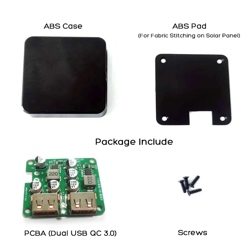 Dual USB QC 2.0 3.0 MPPT Solar Controller Inverter Voltage Stabilizer DIY Solar Charger for iPhone Samsung Huawei Xiaomi etc.