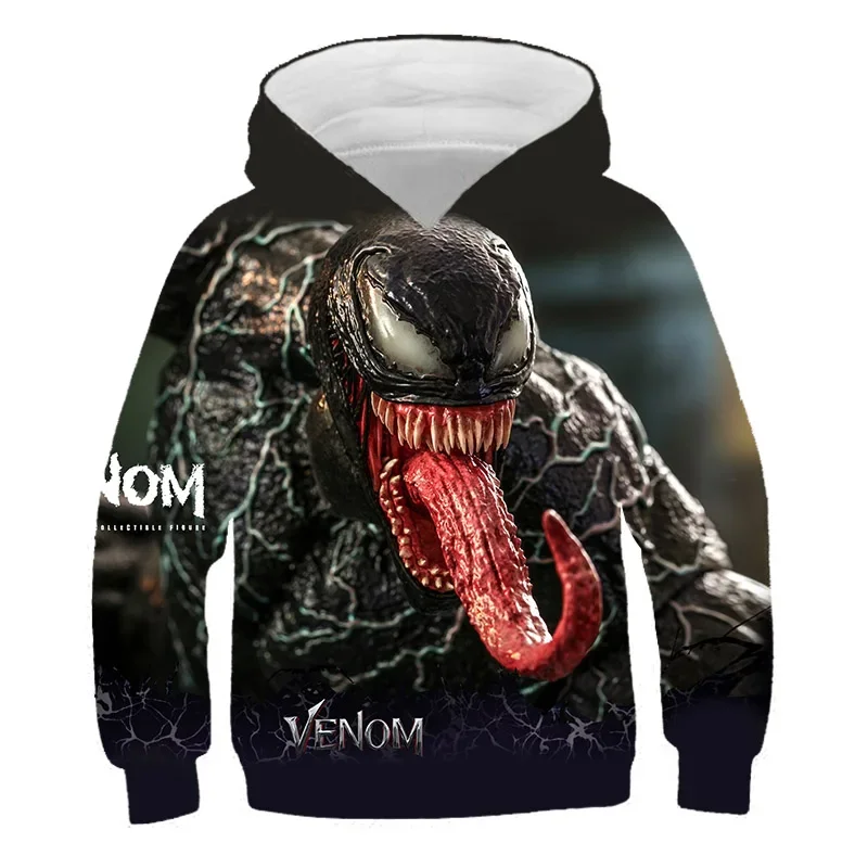 Venom Brand New 2022 Marvel odzież dla dzieci niemowlę dziecko dzieci chłopiec sweter bluzy bluzy T-shirt Boys Baby ubrania 1-14 lat