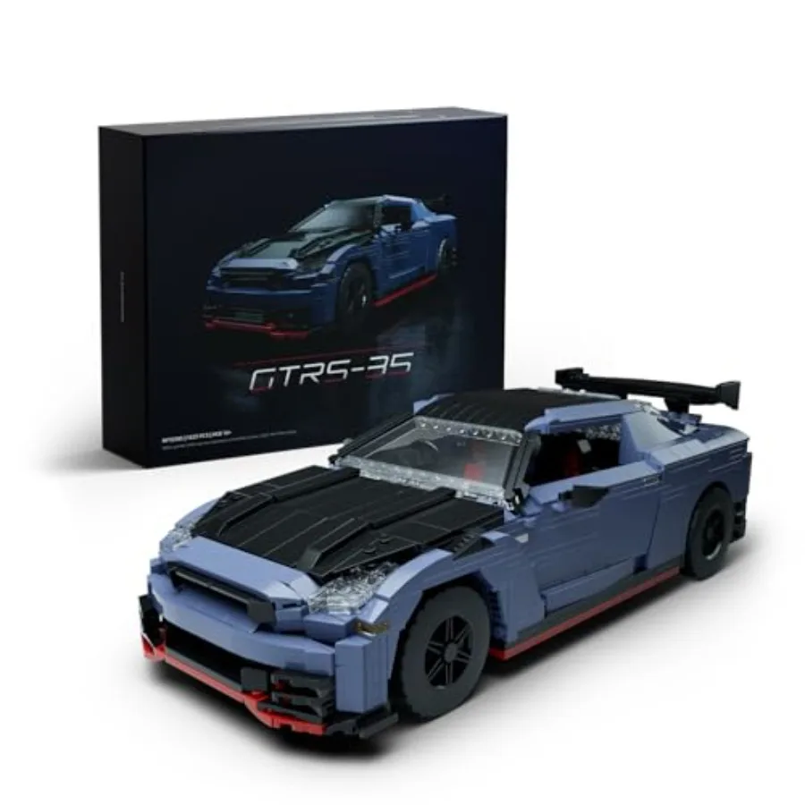 

GTRS-35 Sports Car Building Set 1:14 Scale Collectible Model Set for Display Gift for Adult Car Enthusiasts 1323PCS ABS Plastic