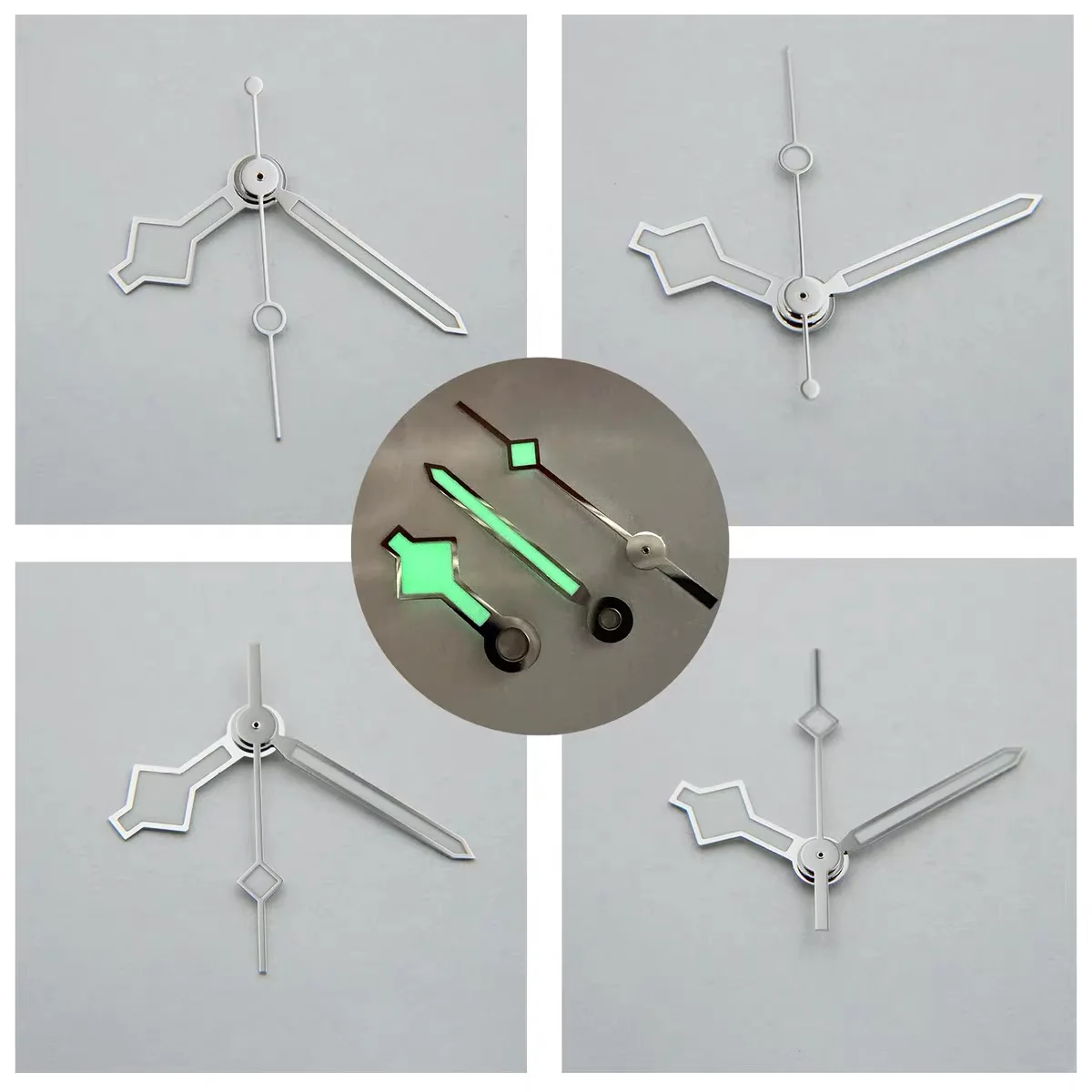 High-quality Watch Accessories Watch Pointer for Watchmaker Green Luminous Hands for 2824 Watch Movement 8.9x13.2x13.25mm