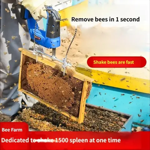 Electric Bee Shaking Machine with Lithium Battery Wireless Charging Hive Shaker Essential Beekeeping Tool