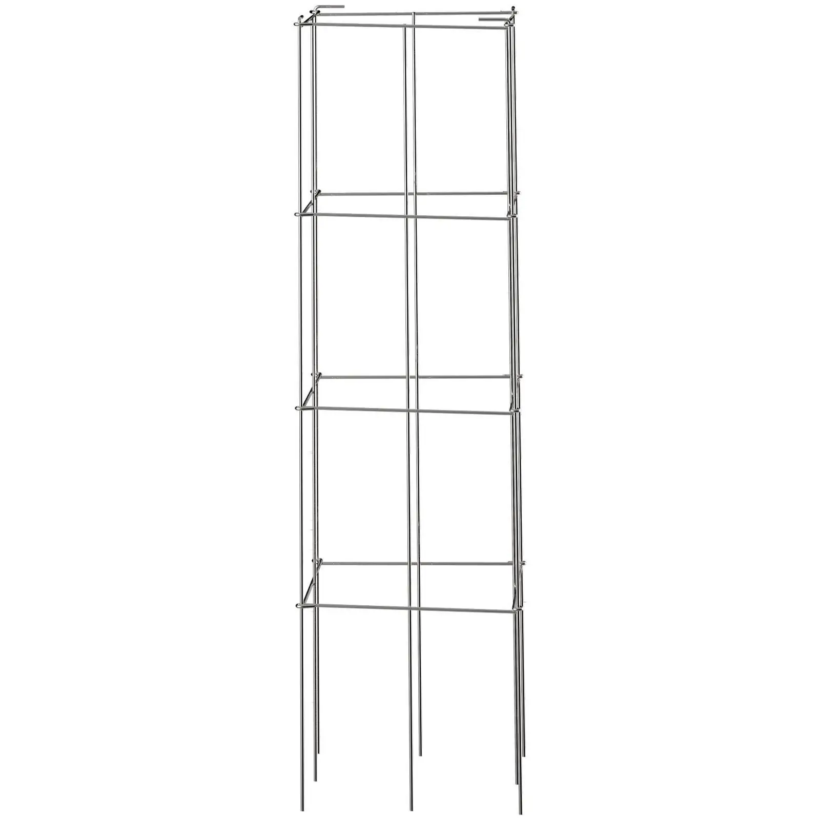 5 Packs Tomato Cages 11.8 x 11.8 x 46.1 Inch PVC Coated Steel Plant Support Towers for climbing Vegetables Flowers and Fruits