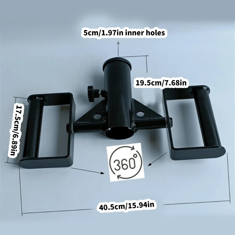 50 mm Row Pull Tool, Steel Training Piece with Turning Center and Two Side Hold Sections for Back Pull Practice, Work, 69HD