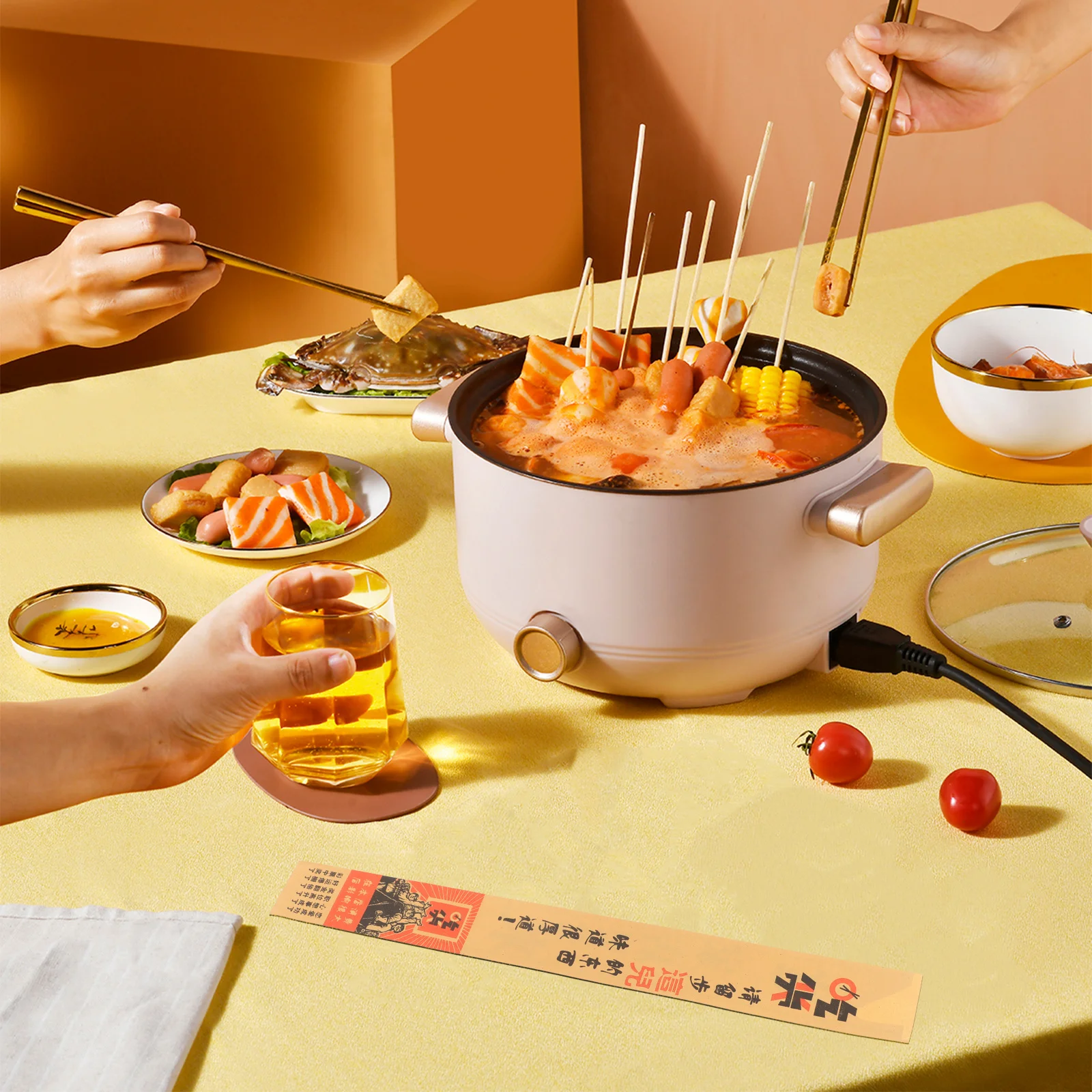 

500Pcs Chopsticks Bags Paper Disposable Cutlery Sleeves Easy Open Design for Takeout Restaurant Camping Supplies