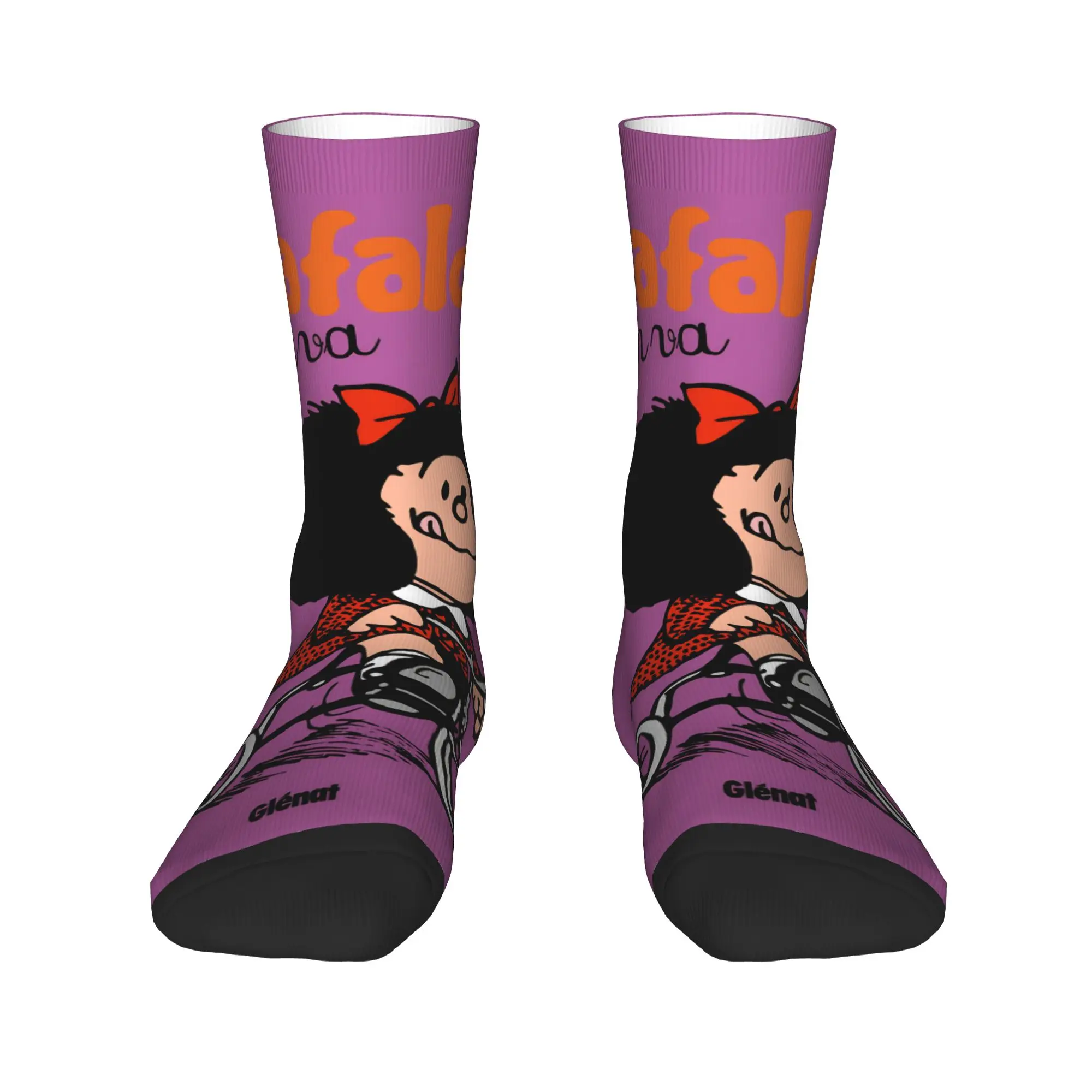 Mafaldas Cartoon  Socks  Fashion Stockings Couple Soft Climbing Socks Autumn Pattern Anti Bacterial Socks