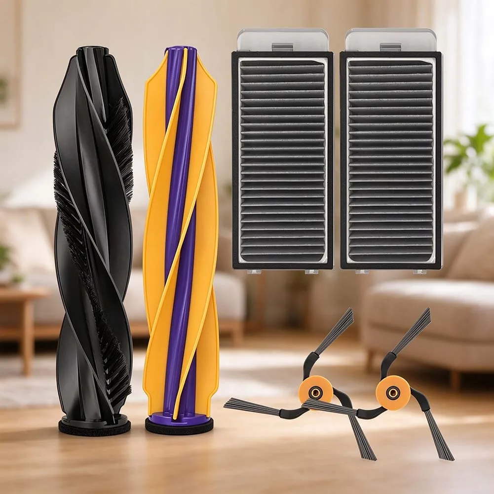 1set Main Roller Brush Side Brush Filter Kit For Dreame X60Pro Ultra Complete Robot Vacuum Cleaner Household Cleaning Accessory