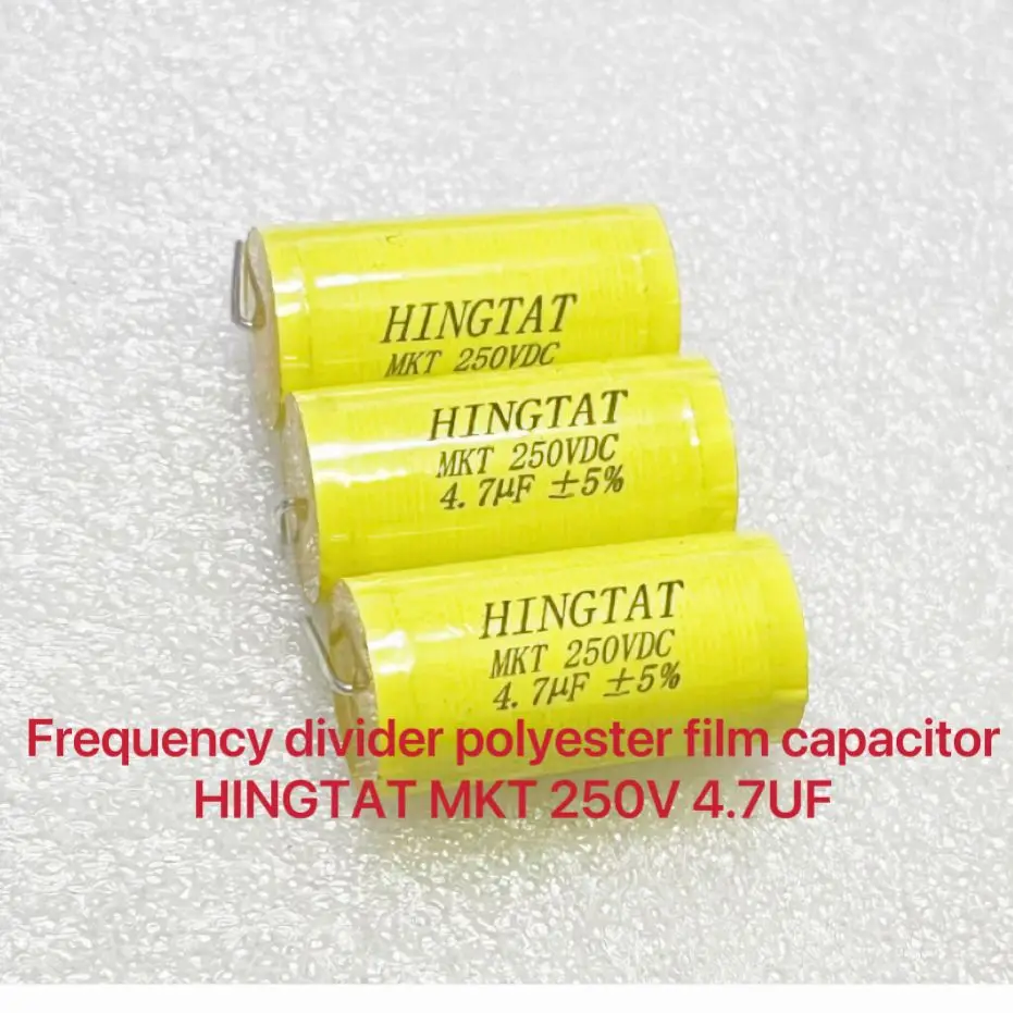 3PCS/LOT Taiwan HINGTAT MKT 250V 4.7UF 250vdc MKT axial frequency division polyester film capacitor, volume 15*30mm