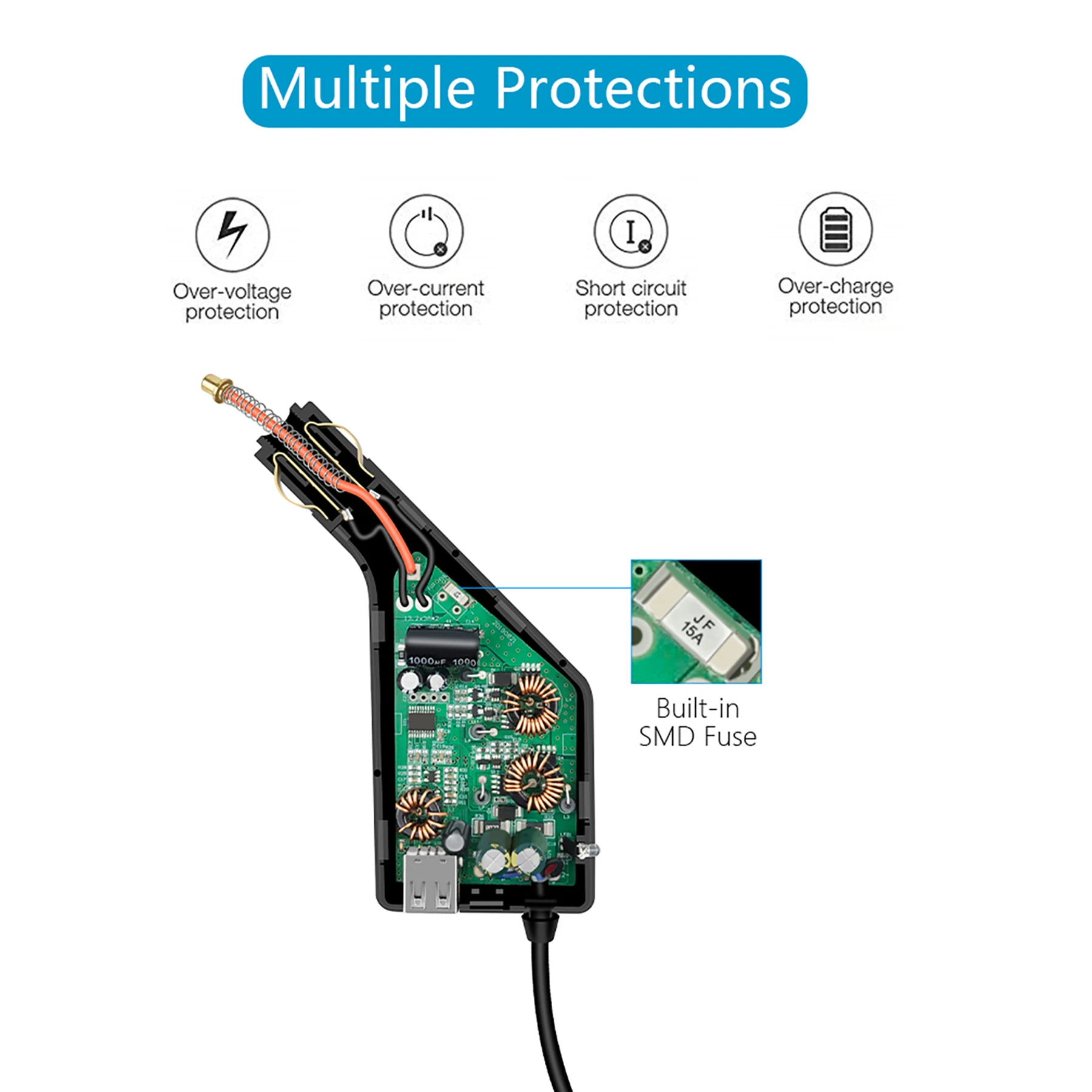 Caricabatteria da auto per DJI Air 3 Drone Battery Remote Controller Hub di ricarica per auto con porta USB per accessori DJI Air 3