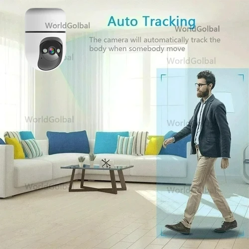 Imagen 2 del producto Tuya-cámara de vigilancia IP inalámbrica para hogar inteligente, 8MP, 5G, WiFi, detección AI, seguimiento automático, Monitor de seguridad para bebé, TUYA