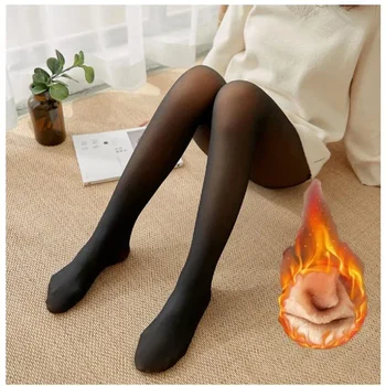رشاقته الجوارب الدافئة للنساء الشتاء جوارب الحرارية طماق مثي...