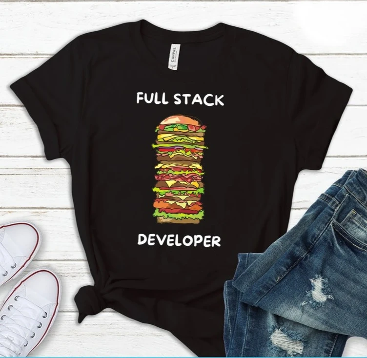 هدية لمبرمج الكمبيوتر كامل المكدس المطور التي شيرت مضحك ديف تانك المبرمج البرمجيات قصيرة الأكمام القطن تنفس قمم