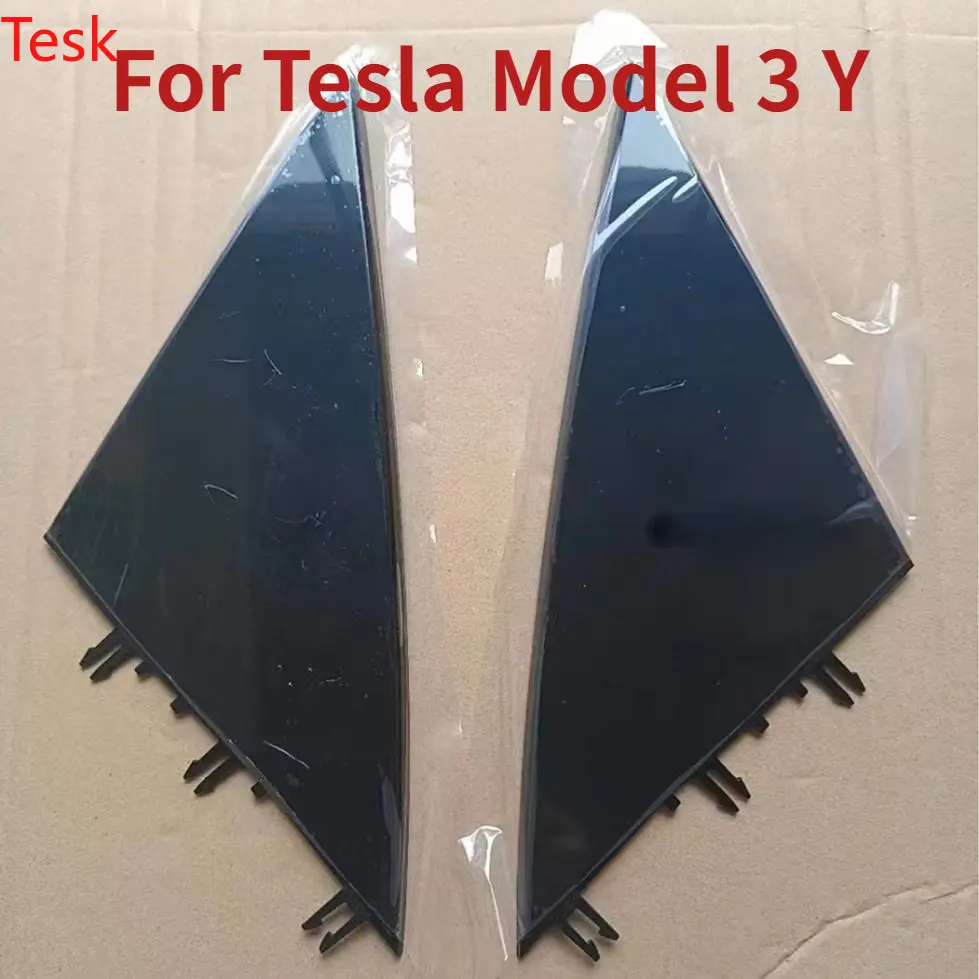 Tesla model3 modelY specchietto retrovisore piastra triangolare piastra di rivestimento accessori per piastra di rivestimento dello specchietto