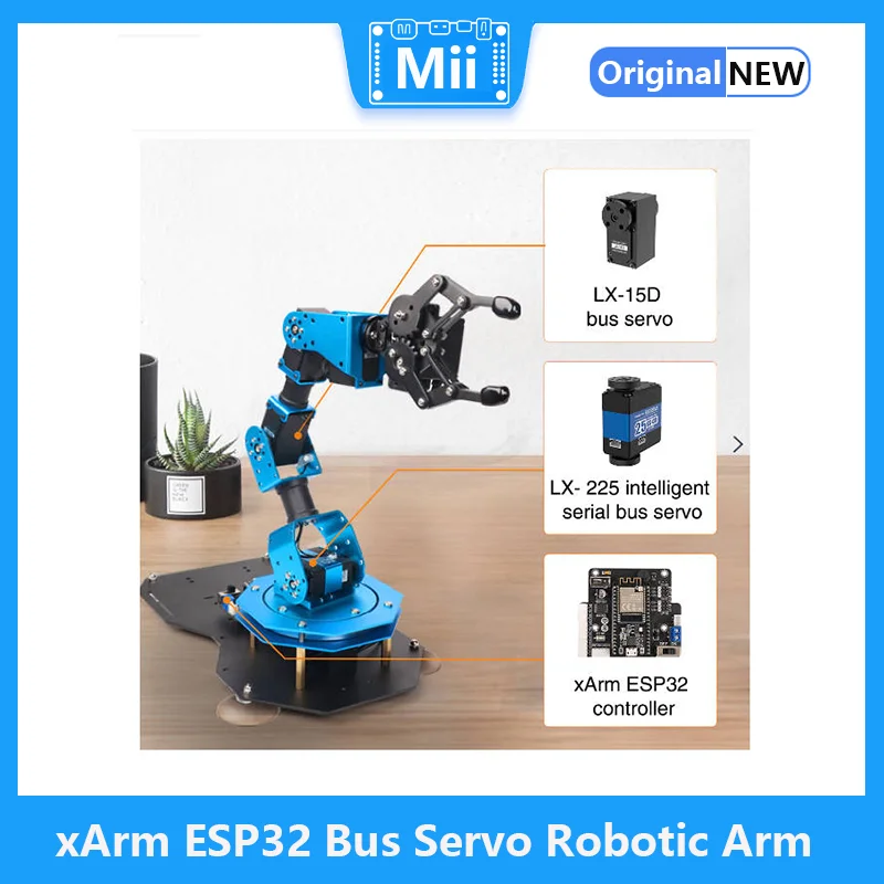 xArm ESP32 Bus Servo Robotic Arm Powered by Open-source ESP32 Python Programmable Robot