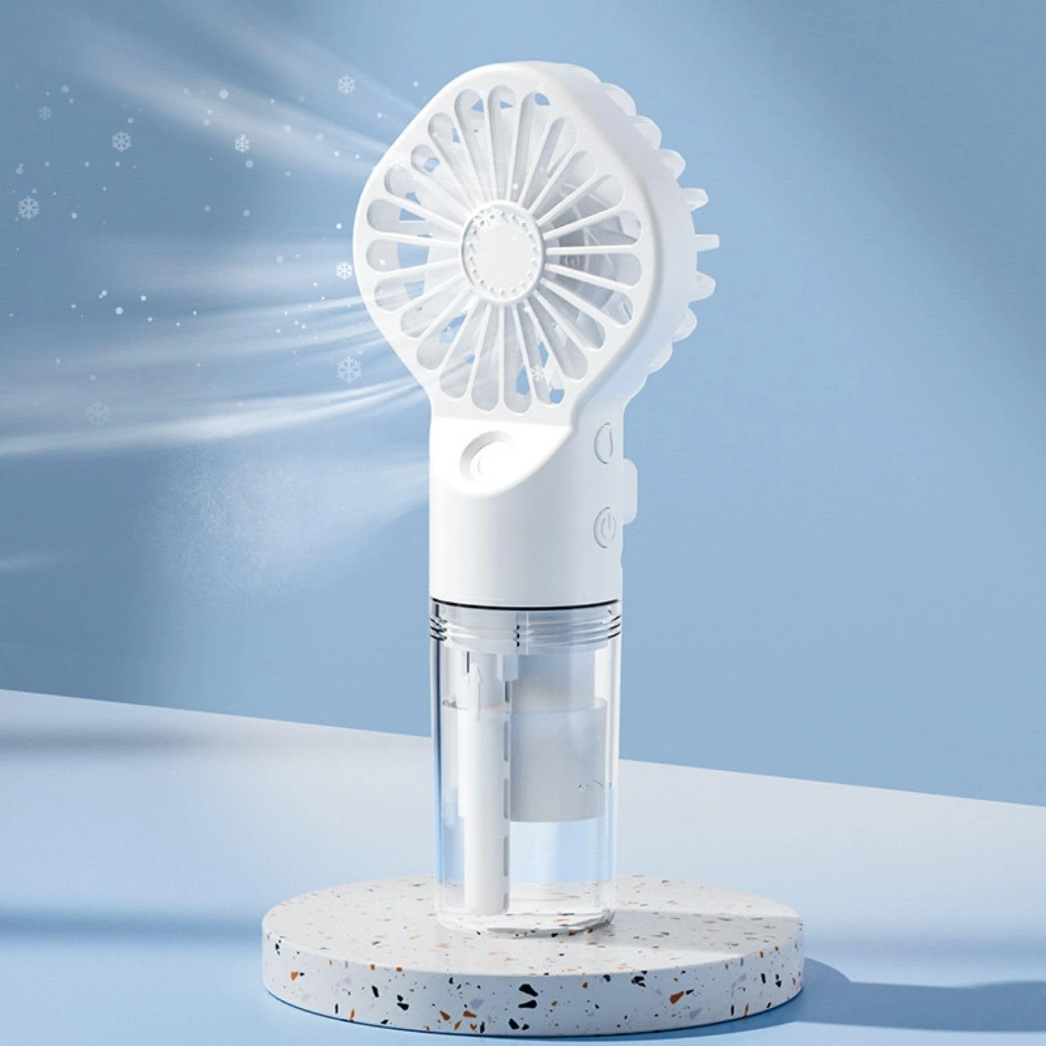 Portable Fan with Mist, Personal Mini Fans Portable Rechargeable, Misting Fans  for Travel, Office, Outdoor