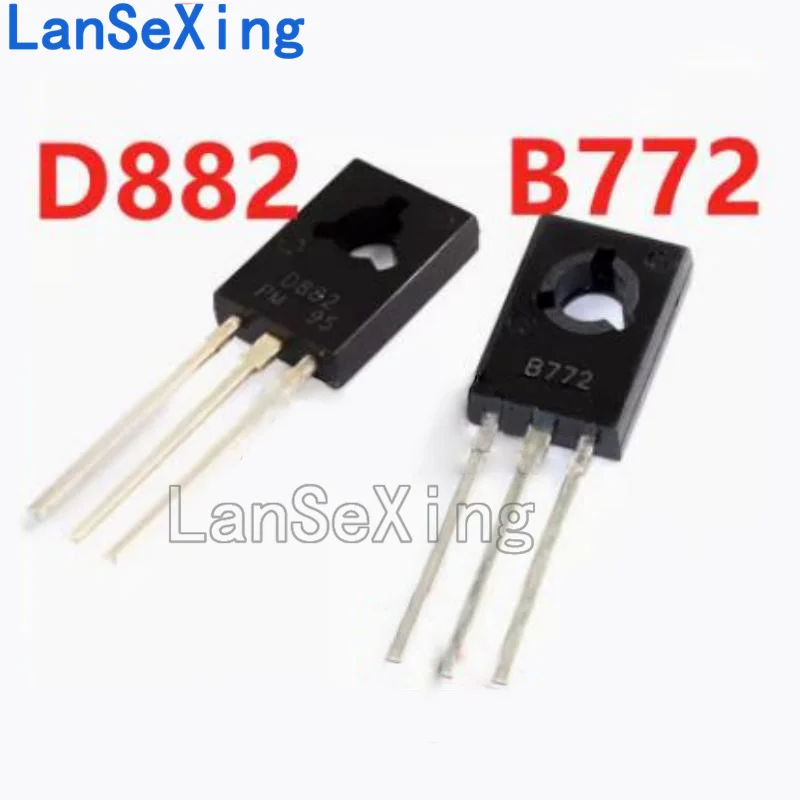 20 transistors TO-126 D882 B772