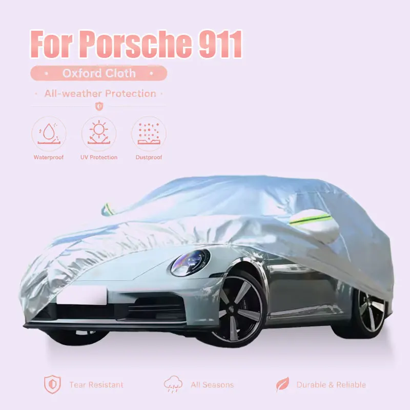 

For Porsche 911 Full Car Cover Reflective Strips Waterproof Snowproof Dustproof UV Protection Exterior Accessories