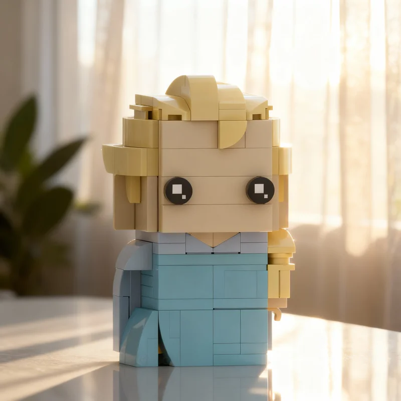 

175pcs MOC Brickheadz Elsa Frozen Model Building Blocks Architecture Christmas Gifts DIY Creative Idea Education Toy Brick