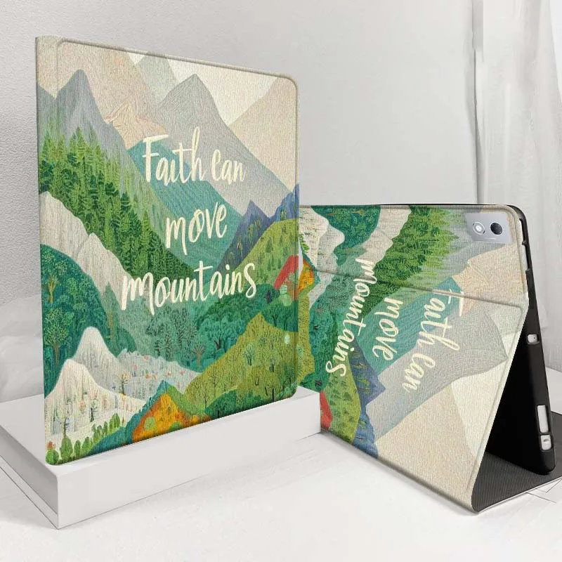 

Snowy Mountain Forest Scene For Lenovo Pad Legion Xiaoxin Tab Y700 K10 M10 P11 3rd Pro GT Plus Gen 5G Tablet Case