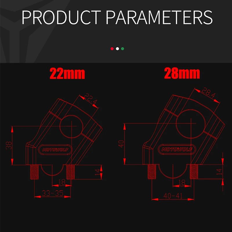 3 Colors Motorcycle CNC Aluminum Handlebar Heightening Riser Bar Clamp Mount Fit For YAMAHA FZ6 S2 FAZER 600 FZ 6 FAZER600