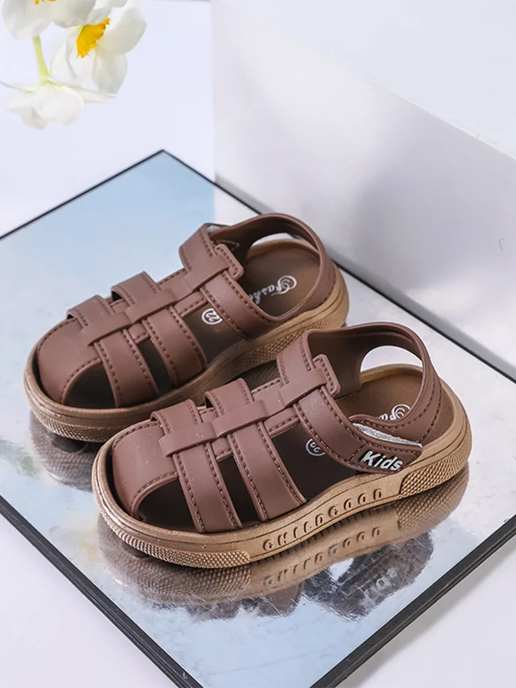 

Girls' baby summer Korean toe sandals foreign style retro sandals