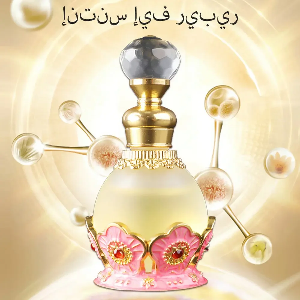 Dubai Middle East Perfume Oil 15ML Cologne Long lasting Light Fragrance Fresh Desert Flower Arabian Essential Oil Health Beauty