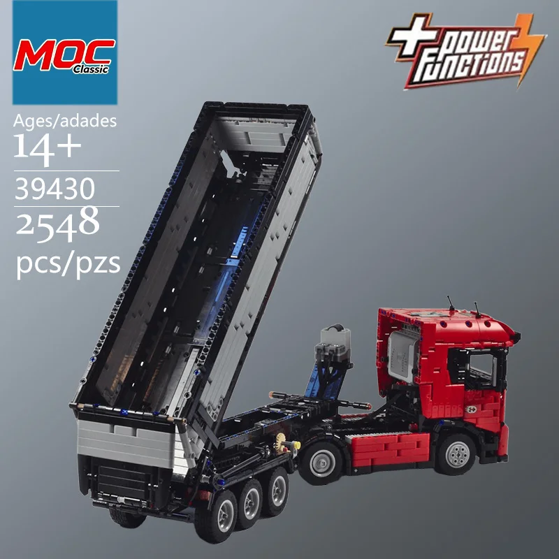 Specially Custom MOC Truck with Dump Trailer Technic Model - Trendy Educational Toys - Top Choice Gift for Casual Building Games