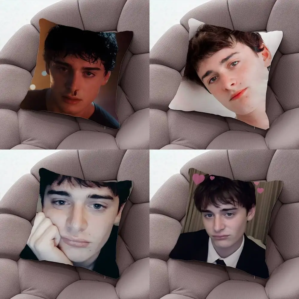 

N-Noah Will S-Schnapp Pillow Case Plush Fabric Soft Double-Sided Printed Sofa Warm Winter Home Gift Cushion Cover