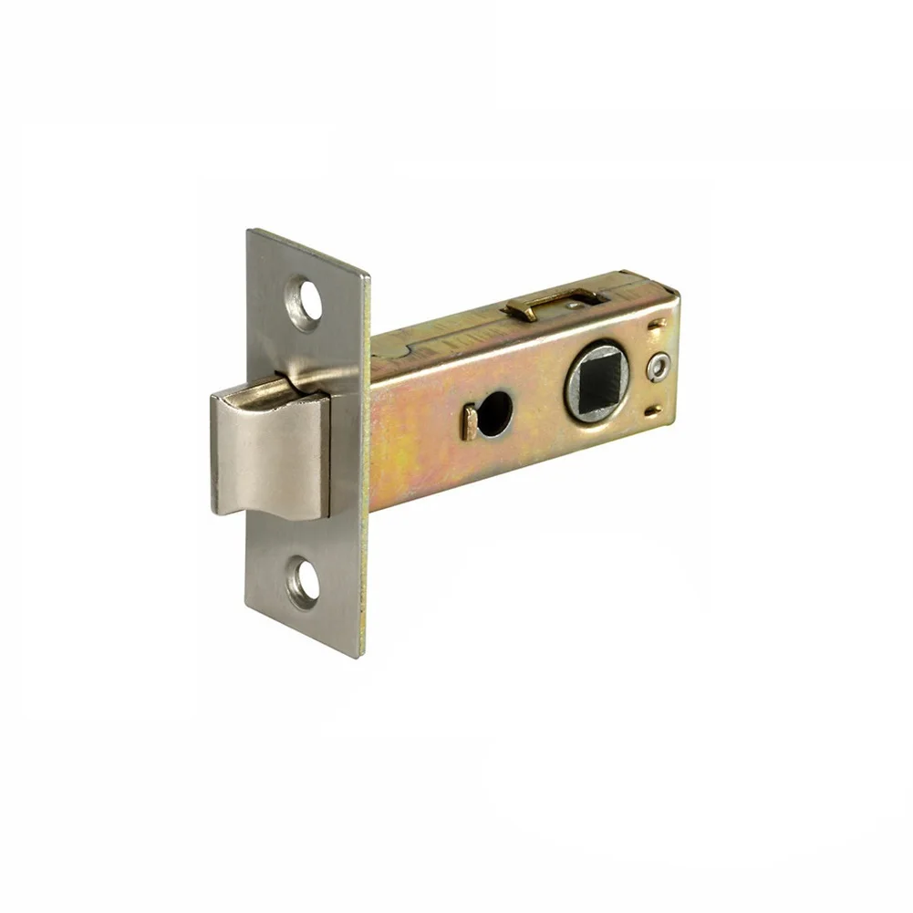 Para uso com trava tubular de móveis de porta sem mola, liga de zinco para portas internas, mecanismos de trava, trava tubular