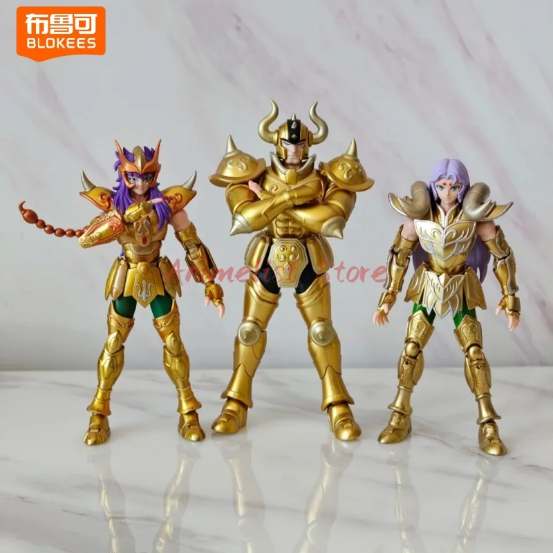 

В НАЛИЧИИ Blokees Saint Seiya Taurus Aldebaran Фигурка Чемпион Класс Оригинальная игрушка в сборе Модель Комплект Куклы Коллекция Подарок