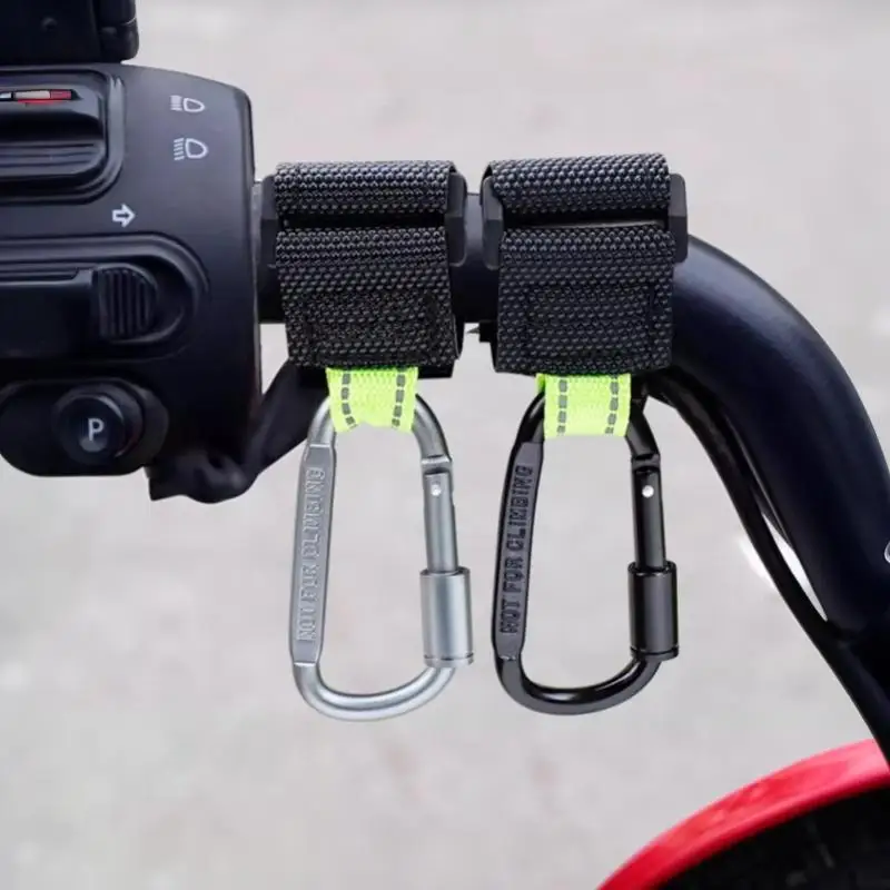 Heavy Duty Metal Hooks Multi-functional Solid Thick For Motorcycle E-Bike Scooter Outdoor Use