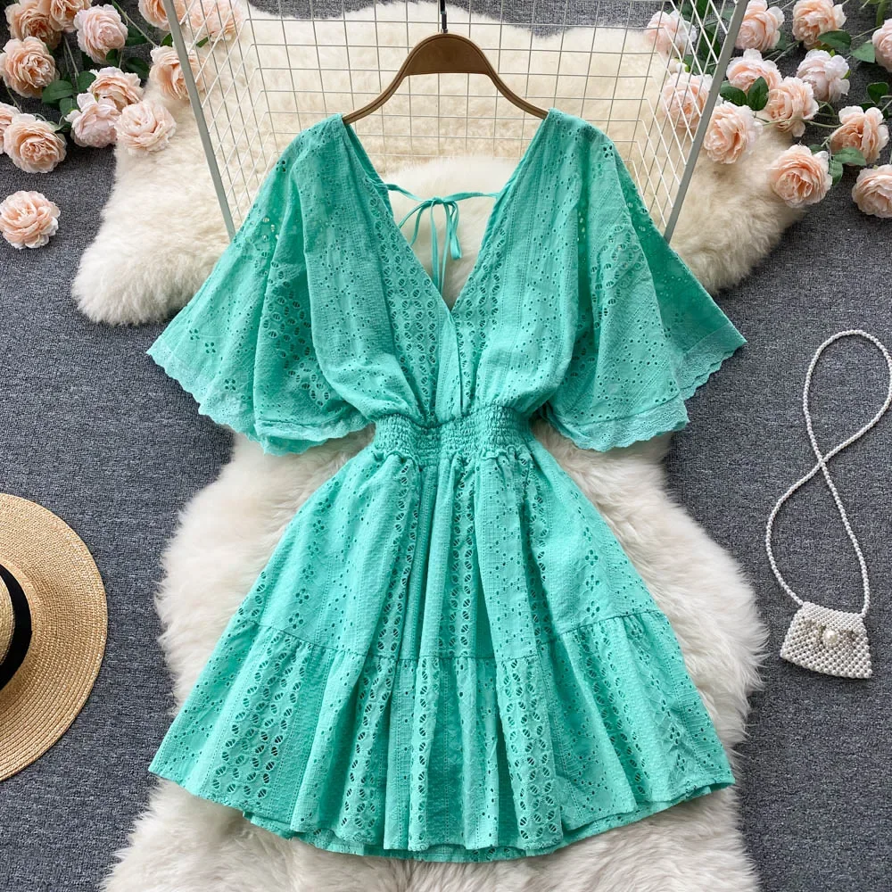 2024 Sexy White Fashion Clothing Casual Summer Elegant Female Dress Clothes Dresses for women Midi Long Beach Sundress Robe