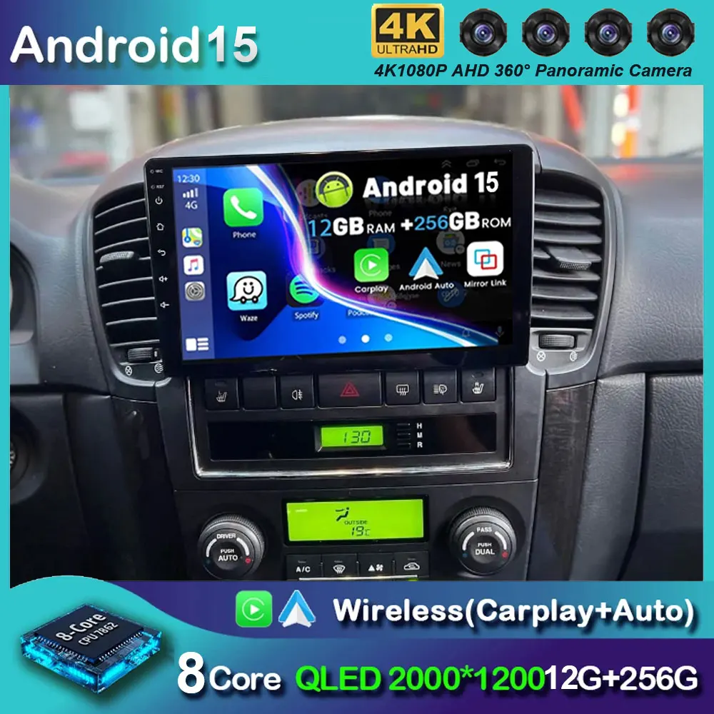 Android 15 For Kia Sorento BL 2002 2003 2004 2005 2006 2007 2008-2011 Car Radio Multimedia Video Player Navigation GPS 4G