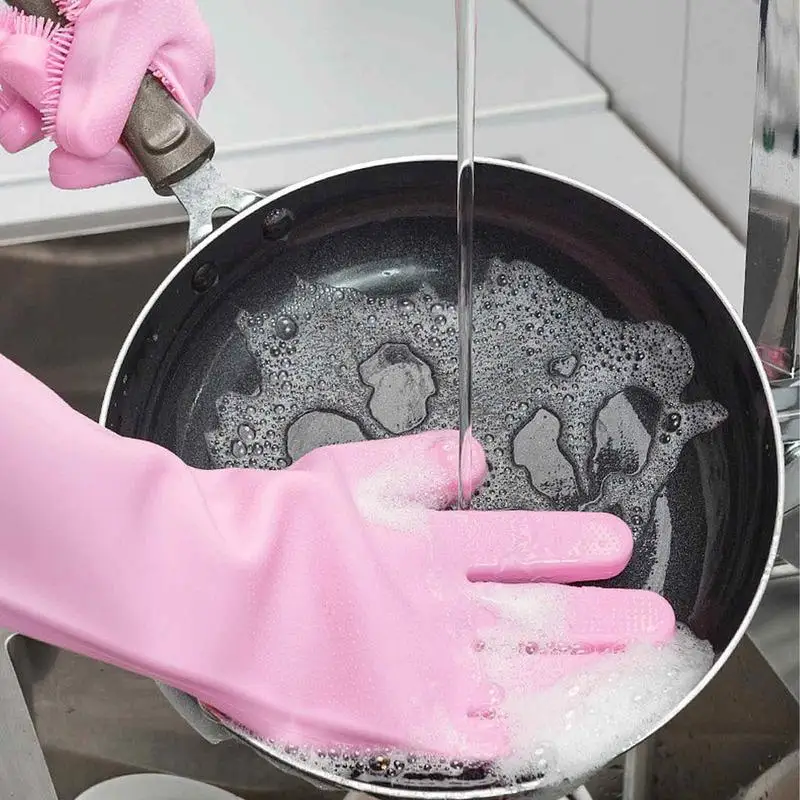 Dishwashing tisztító Kesztyű antena Lúgozás számára konyhai multipurpose háztartási Kaparóvas konyhai Házimunka Tiszta Sportszer