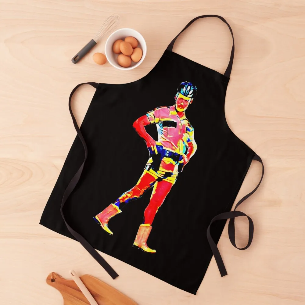 

New boot goofin rainbow colorful painting Apron restaurant kitchen equipment