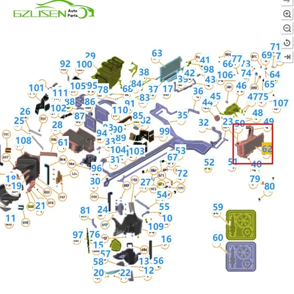 맥라렌 720S 625C 675LT 12C 650S 에 적합한 AC 콘덴서 OEM 11A2859CP
