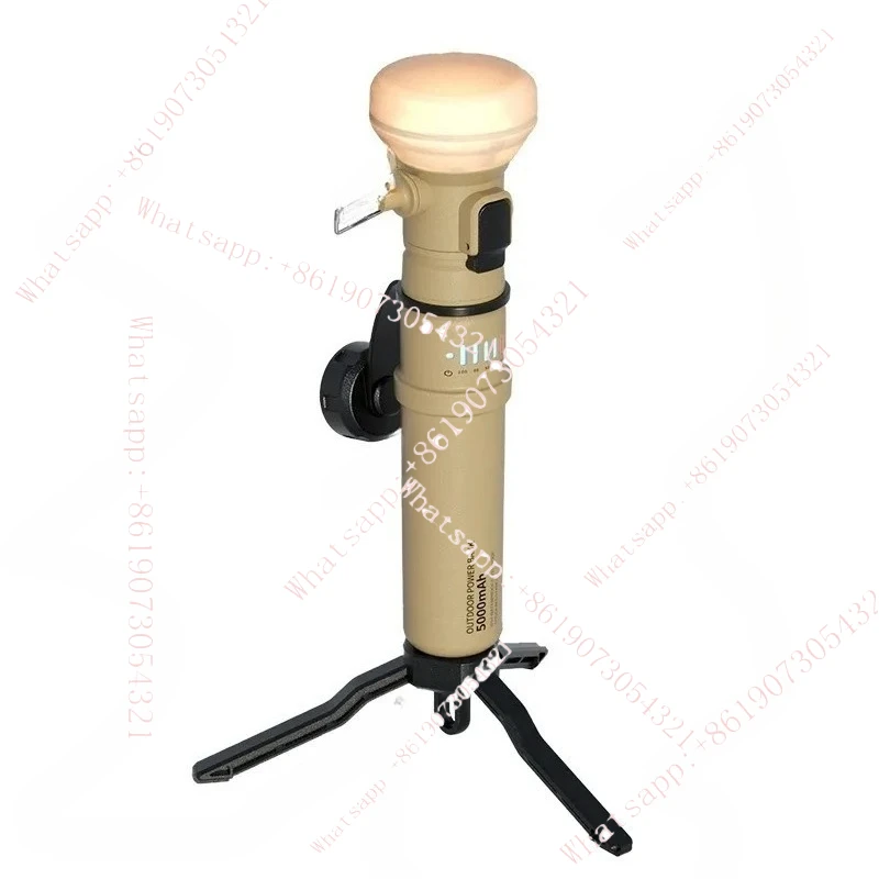 Bank Integrated Portable Outdoor Camping Tent Retro Multi-Functional  Life Lighting