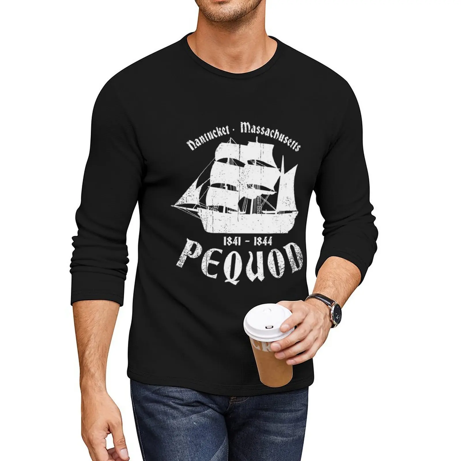 

Moby Dick T-ShirtPequod Sailor Long T-Shirt sublime t shirt quick drying shirt plain t-shirt Men's t-shirt