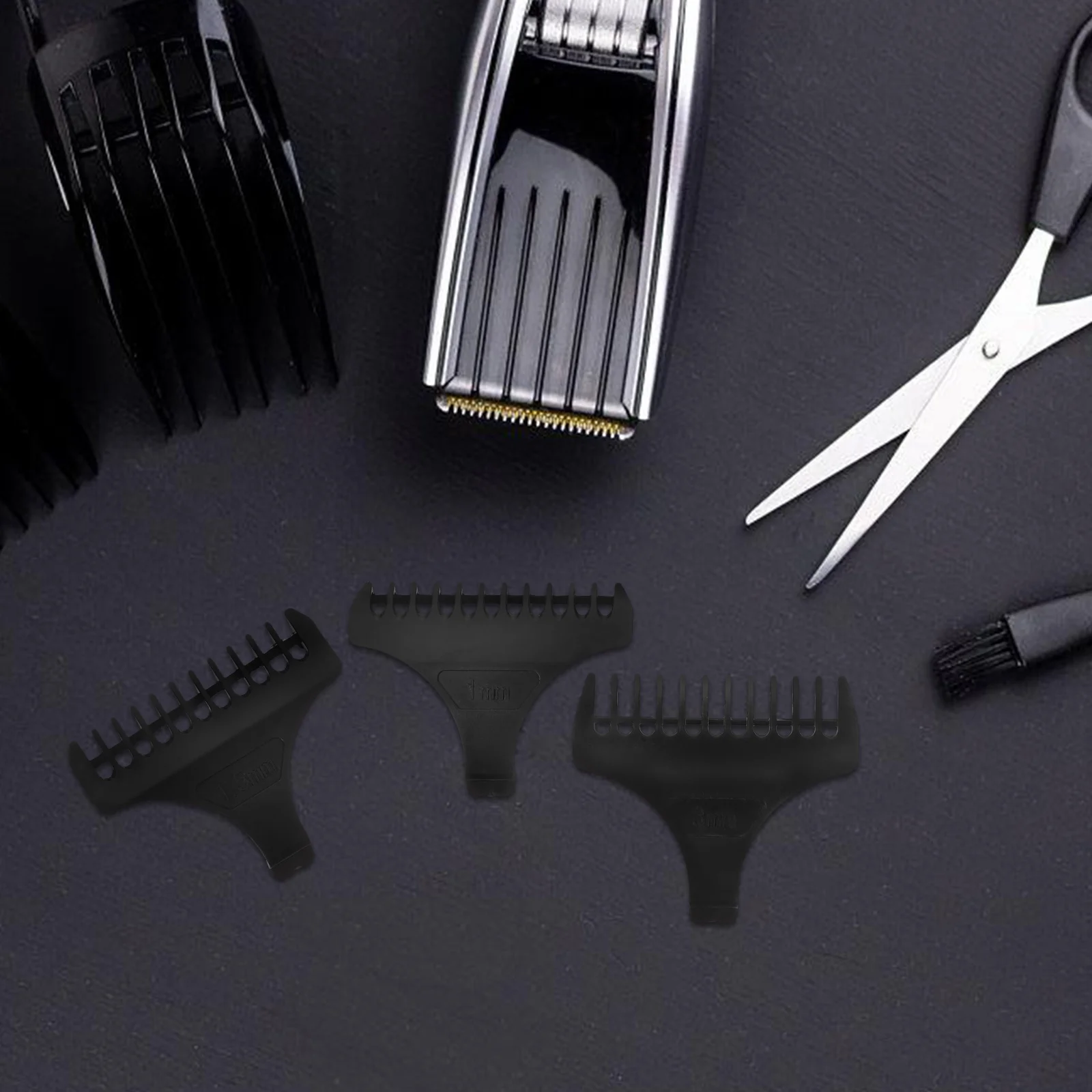 

1 set Clipper Limit Comb Plastic Haircut Accessories Multi-function Care Set Clippers Guards For Men Universal