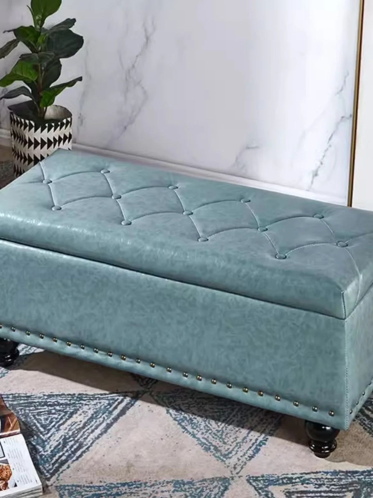 banco-de-almacenamiento-de-cuero-de-lujo-banco-de-almacenamiento-rectangular-largo-banco-para-guardar-pantuflas-en-el-armario-del-dormitorio-diseno-de-diamantes-turquesa-hecho-a-mano
