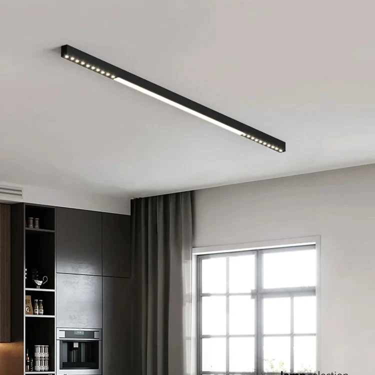 LED Grid Line Light Super Bright No Main Light for Office Study Living Room Bedroom Long Strip Modern Minimalist Ceiling Lamp