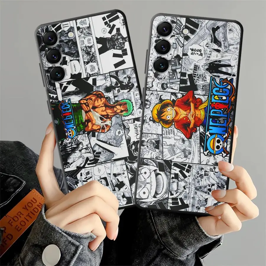 Anime Luffy Case for Samsung Galaxy A37 A12 A06 A52 A25 A55 A05 A57 A23 A53 A73 Phone Cover A15 A16 A17 A70 A13 A36 A41 A51 A50