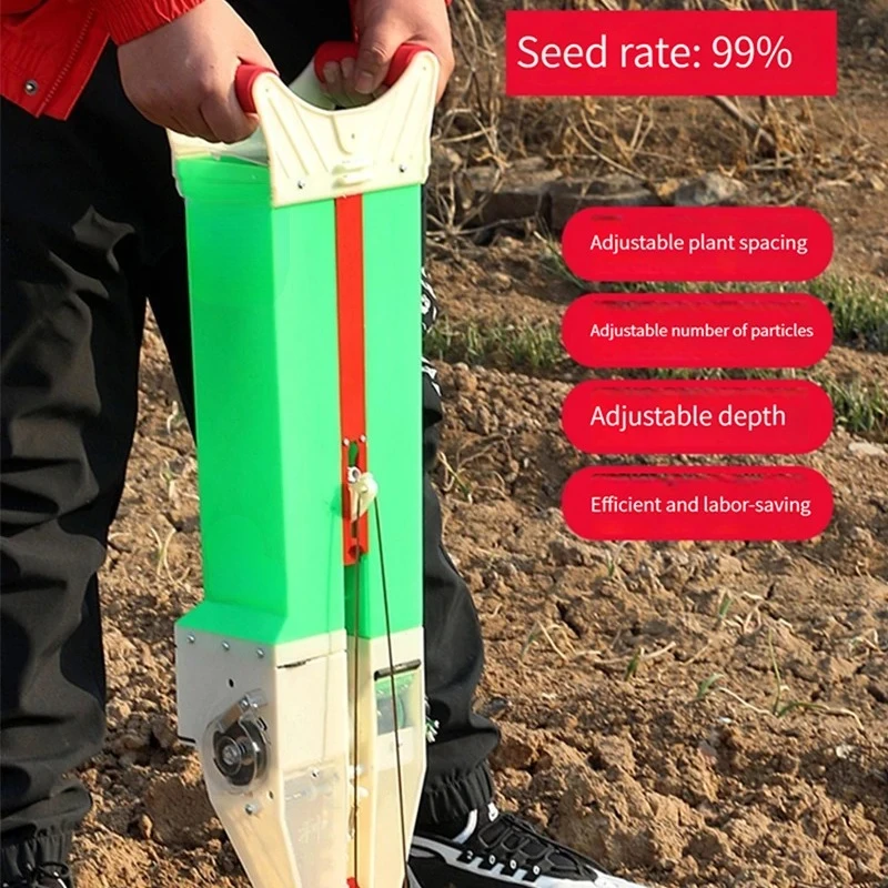 

Многофункциональная машина для посева семян кукурузной фасоли, арахиса и овощей, сельскохозяйственные ручные инструменты, дрель для семян