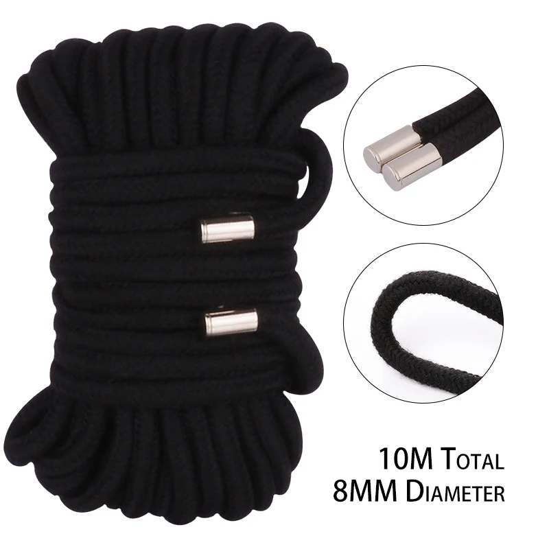 

10M 8MM Thicken Shibari Art Rope Bondage Slave Restraint Sex Toys For Couples Hogtie Fetish Harness Adult Games Wholesales Price