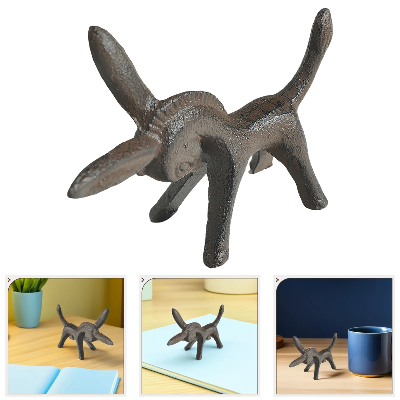 

Wrought Iron Donkey Sculpture Stubborn Spirit Creative Home Ornament for Study Room Living Room Cafe Decoration